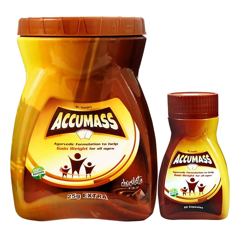 

Accumass Weight Gain Combo Pack, Pack of 525g powder