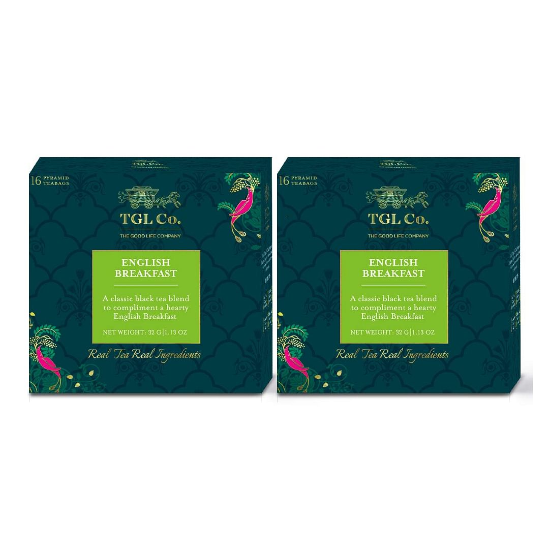 

TGL Co. The Good Life Company English Breakfast Tea, Black Tea, 32 Tea Bags (30 Tea Bags + 2 Free Exotic Sample)