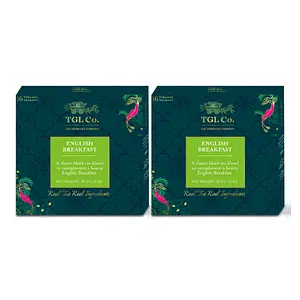 TGL Co. The Good Life Company English Breakfast Tea, Black Tea, 32 Tea Bags (30 Tea Bags + 2 Free Exotic Sample)
