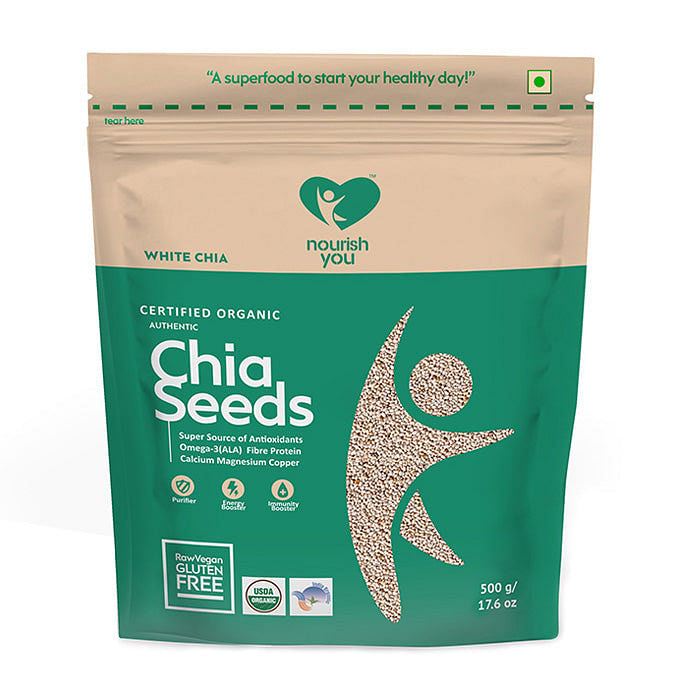 

Nourish You WHITE CHIA SEEDS 500G