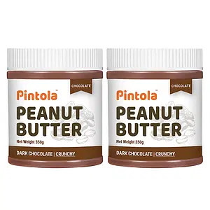 Pintola Choco Peanut Butter, Crunchy, 350 g - Pack of 2