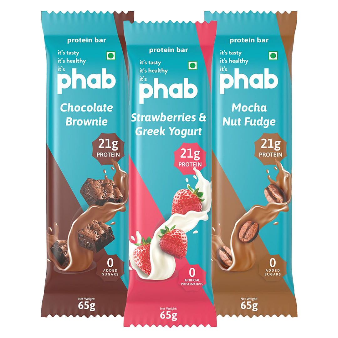 Phab Protein Bars with 21g Protein, No Preservatives, No Artificial ...