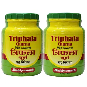 Baidyanath Nagpur Triphala Churna I Vitamin C I Iron & Zinc I 500 gms (Pack of 2)