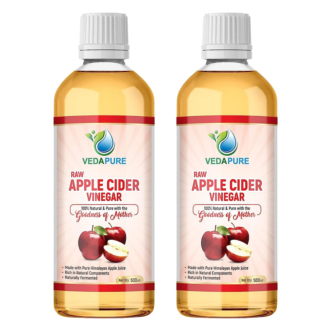 

Vedapure Natural Organic Raw Apple Cider Vinegar (Sirka) With Mother Helps In Fat Cutter, Body Detox & Digestion | Unfiltered & Undiluted | 500 ML ...