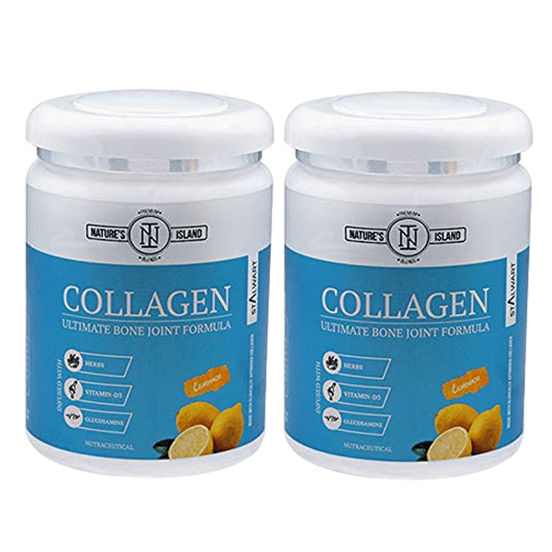 

Nature's Island Collagen Powder For Women & Men | Joint Support Supplement with Vitamin D3 | Glucosamine | Boswellia | Hadjod For Stronger & Flexib...