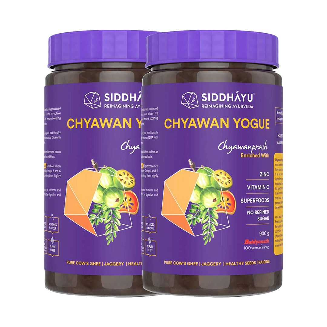 

Siddhayu (From Baidyanath) Chyawan Yogue Jaggery Chyawanprash - 900 Gms - Pack Of 2 | Enriched with Zinc Vitamin C, Pure Cow Ghee | Immunity Booster