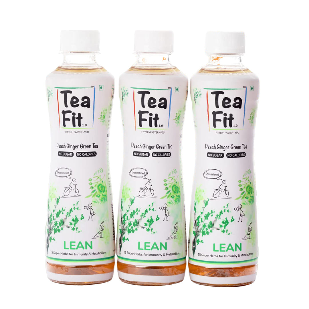 TeaFit Lean ZERO SUGAR Peach Ginger Green Tea | Freshly Brewed ...