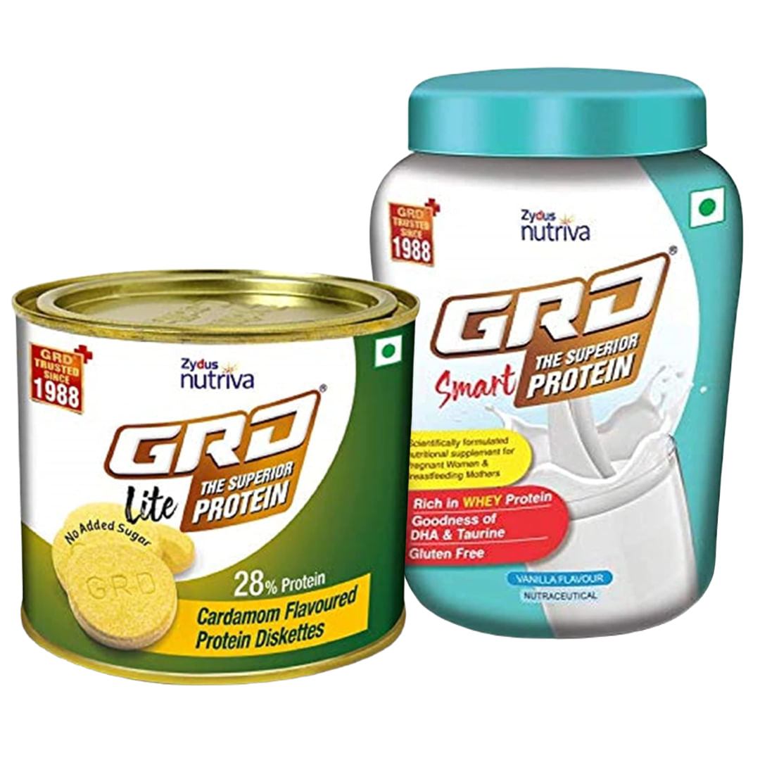 GRD Smart Vanilla Flavoured Superior Whey protein powder with DHA