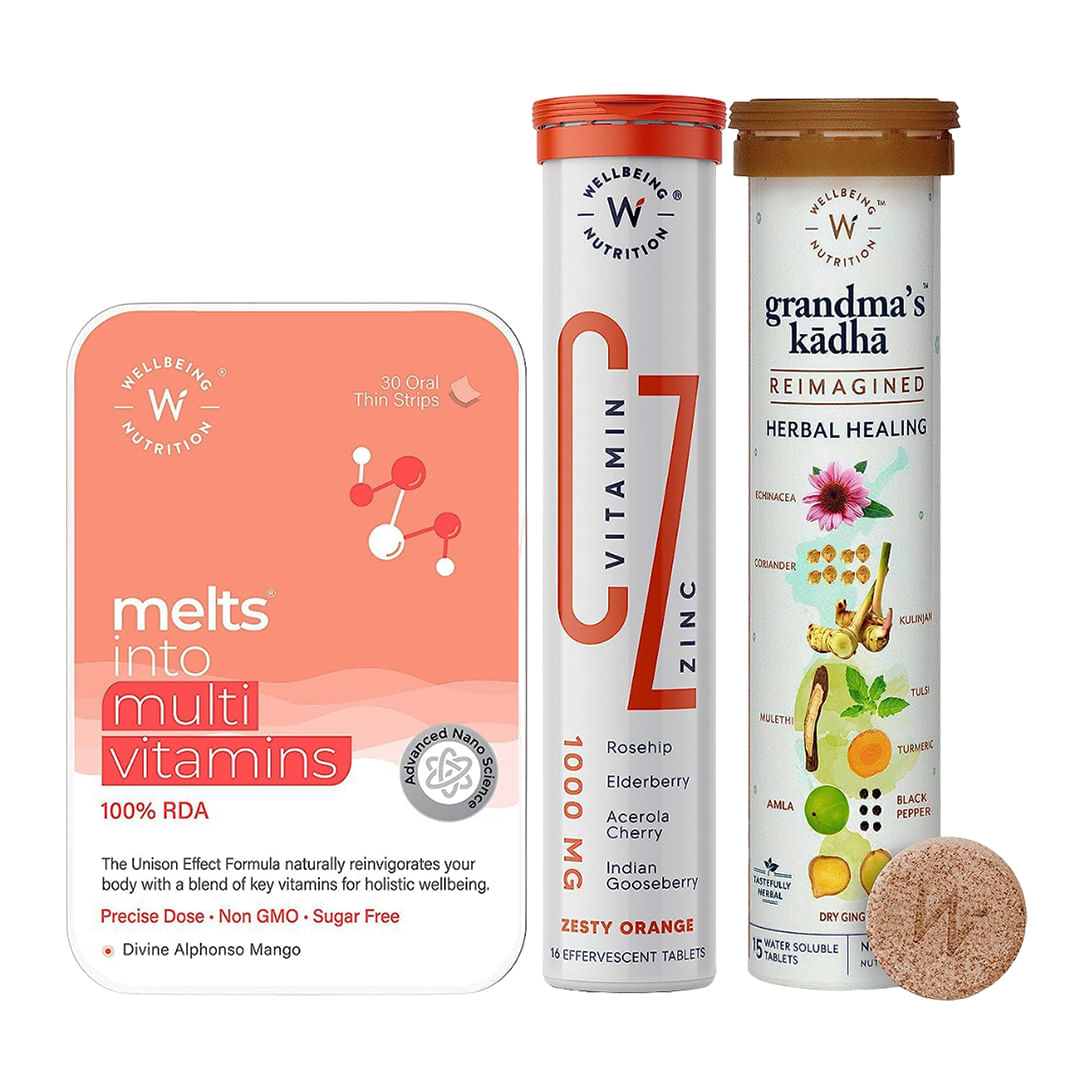 Wellbeing Nutrition Daily Immunity Booster Kit Ayurvedic Kadha for