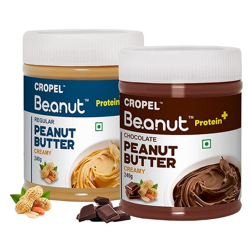 

Beanut Choclate Peanut Butter Creamy + Regular Creamy Protein, Non GMO, Gluten Free, Vegan And Cholesterol Free Gym, Exercise Daily Protein Supplem...