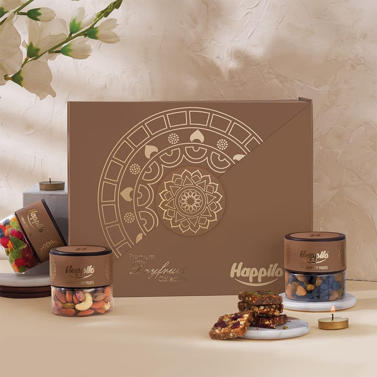 

Happilo Dry Fruit Celebrations Gift Box Saturn 500g