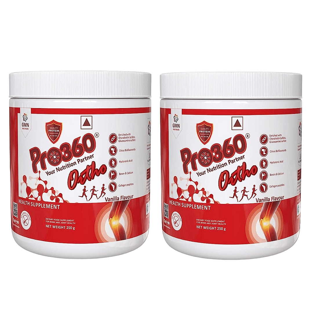 

Pro360 Ortho Bone and Joint Care Supplement Nutrition Powder with Glucosomine Chondroitin MSM Collagen Peptides Boswellia Serrata Hyaluronic Acid -...