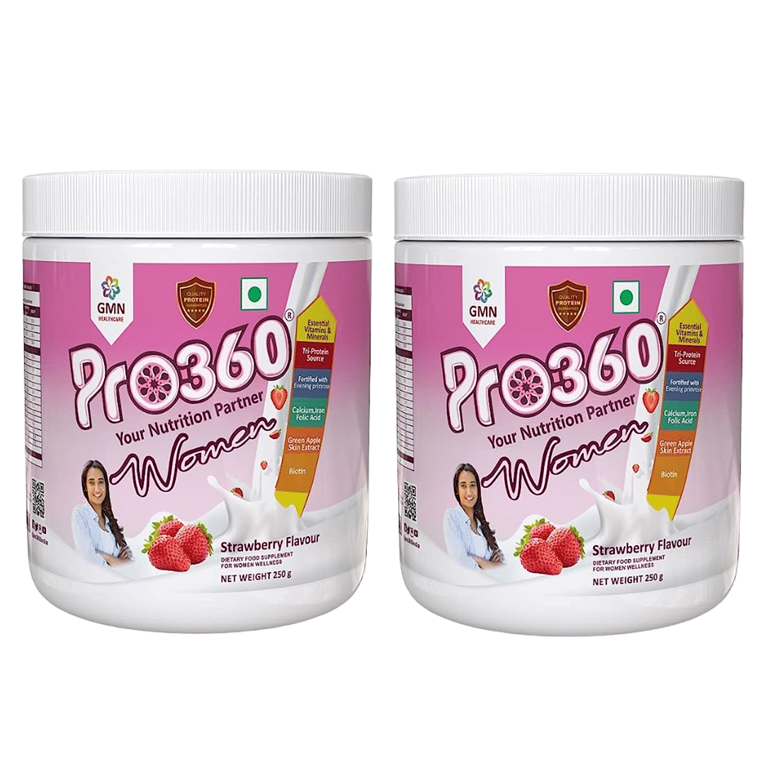 

Pro360 Women Protein Powder Nutritional Health Supplement with Calcium, Iron, Evening Primrose for Overall Women Wellness – Strawberry Flavor 250+2...