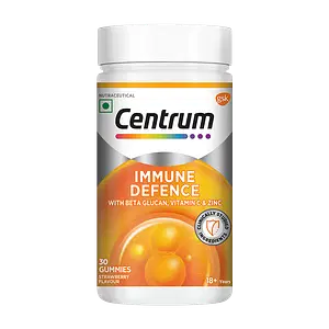 Centrum Immune Defence - 30 Gummies | Betaglucan, Vitamin C & Zinc support body's defence and immunity (100% Veg) | World's #1 Multivitamin