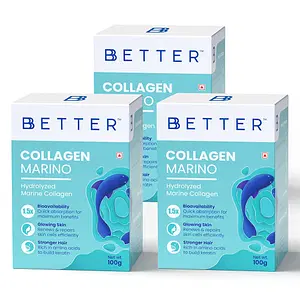 BBETTER Collagen Marino 100 g, Unflavoured (Pack of 3)
