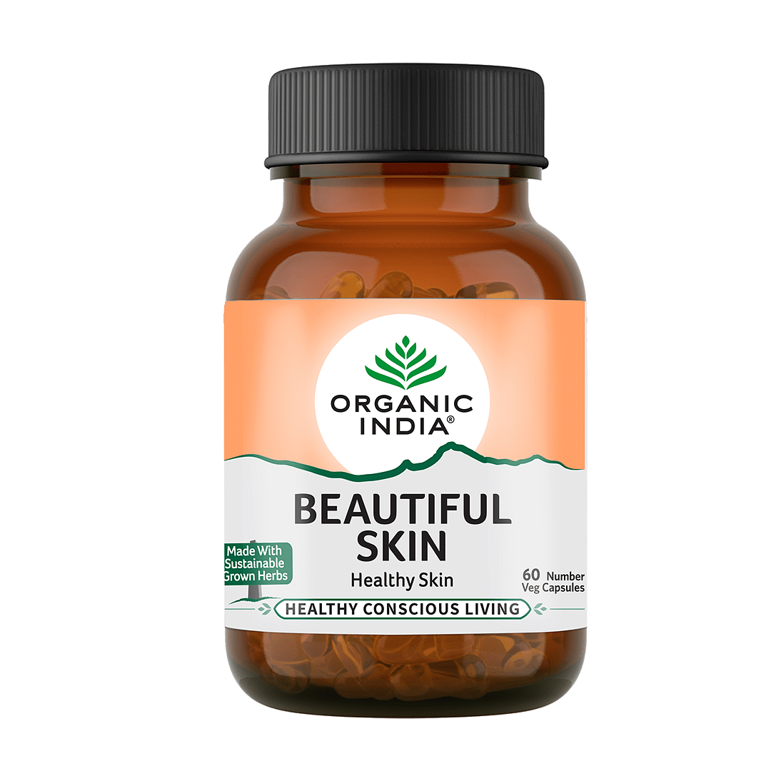 

ORGANIC INDIA Beautiful Skin Capsules - 60 Veg Capsules