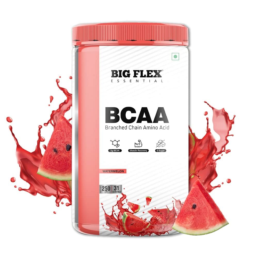 

Bigflex Essential BCAA - Watermelon (250Gm) - Jar