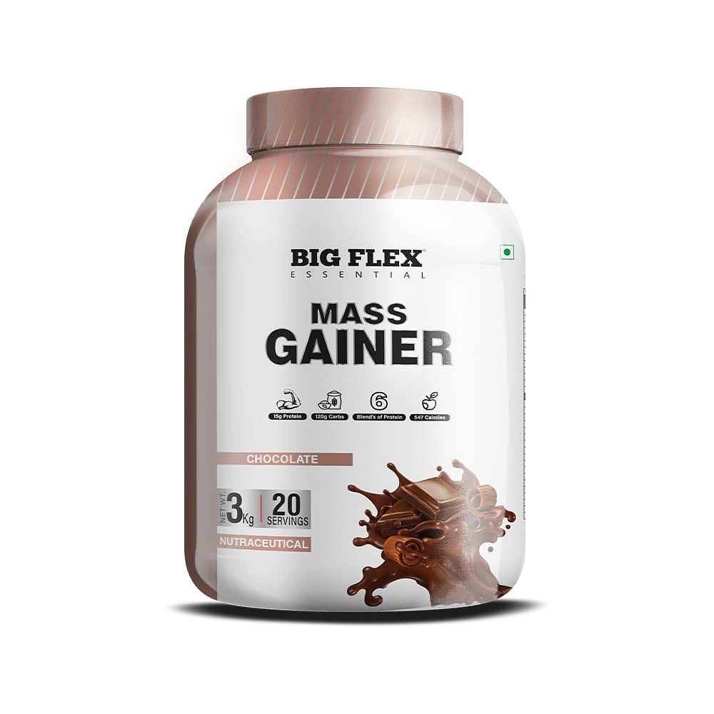 

Bigflex Essential Mass Gainer (Chocolate)-JAR(3Kg)