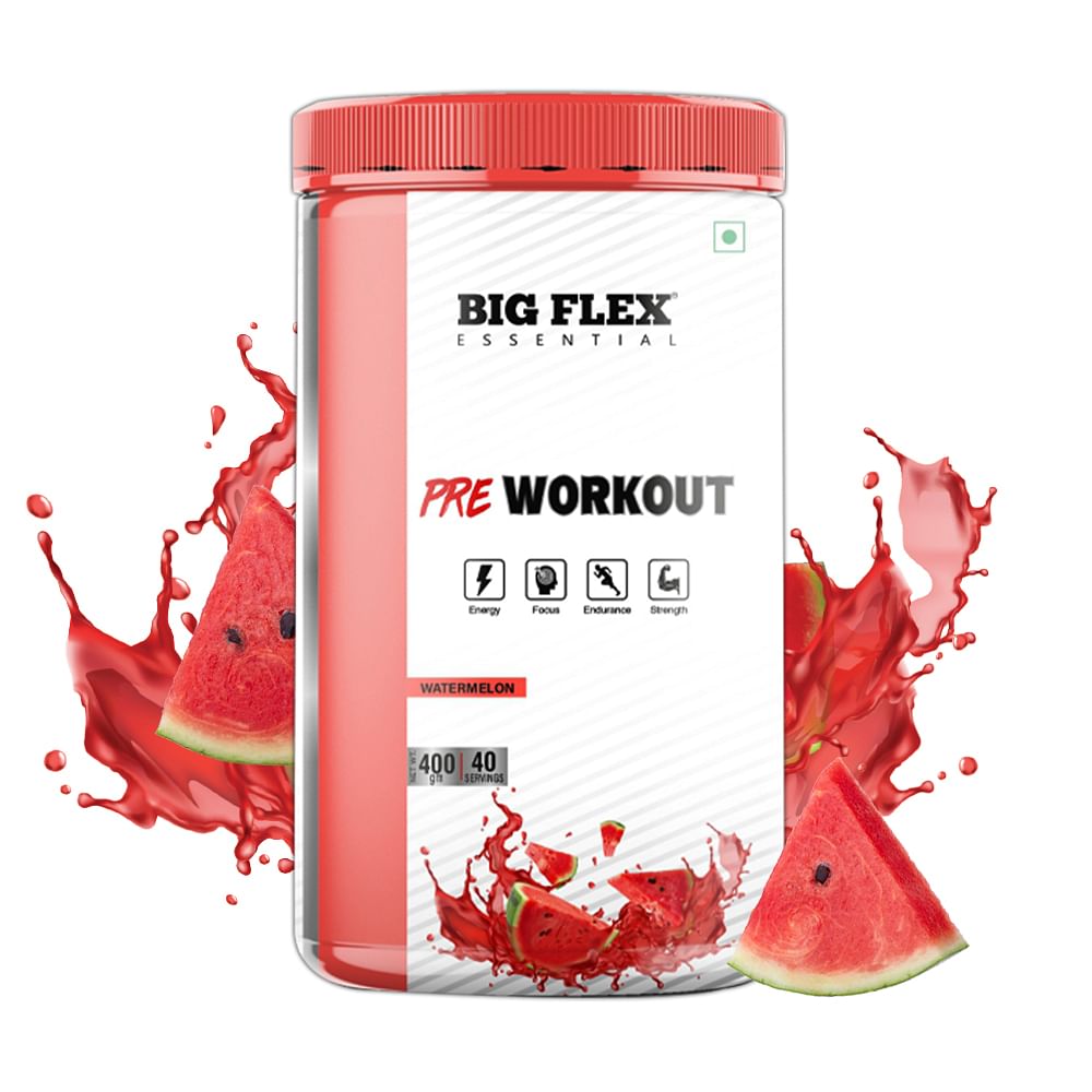 

Bigflex Essential Pre - Workout (Watermelon) (400 Gm) - Jar