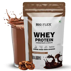 Bigflex Essential whey Protein (Cookies & Cream) - Pouch ( 1Kg )