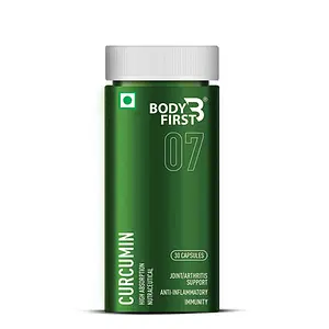 BodyFirst® Curcumin 30 Capsules | 500mg Curcumin | bioactive component of the spice herb Turmeric.