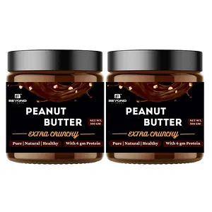 Beyond fitness Dark Chocolate Extra Crunchy Peanut Butter with 6gm Protein