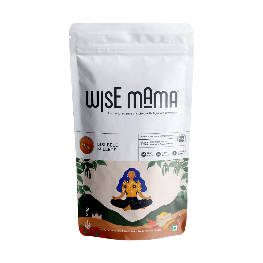 

Wise Mama Bisi BeLe Millets | Breakfast Cereals | High Fibre | High Protein | Complex Carbs | Gluten Free | Ready to Cook - 300 g (Pack of 1)