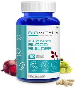 BIOVITALIA ORGANICS Blood Builder for Hemoglobin | Boost Energy Level.  (60 Capsules)