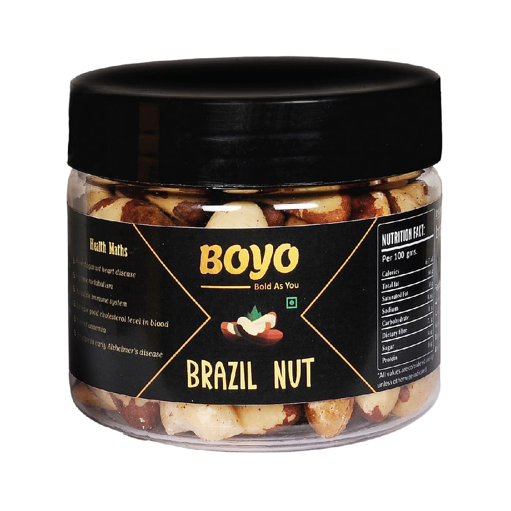 

BOYO Premium Jumbo Brazil Nut 125g - Rich In Iron