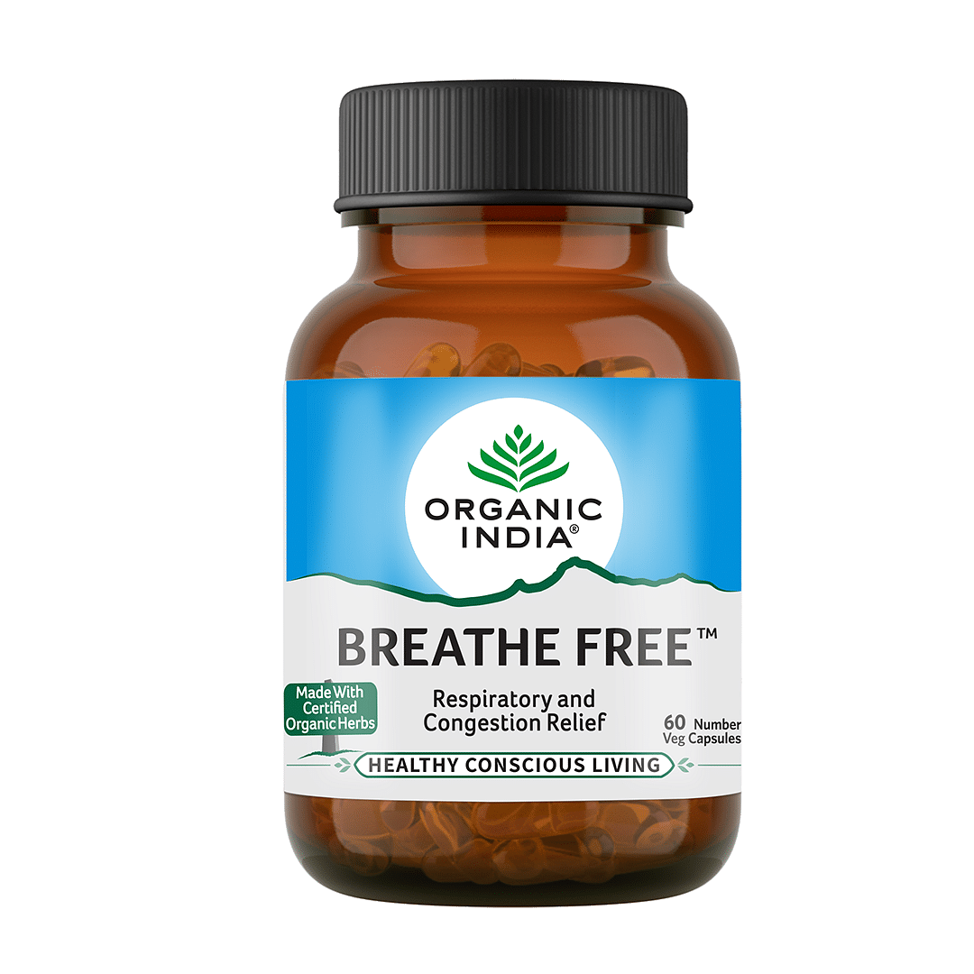 

Organic India Breathe Free - 60 Capsules Bottle