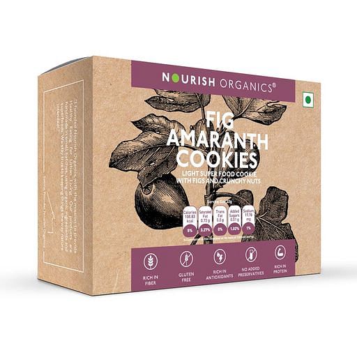 

Nourish Organics Fig Amaranth Cookies (Pack of 5x2) - Gluten-Free