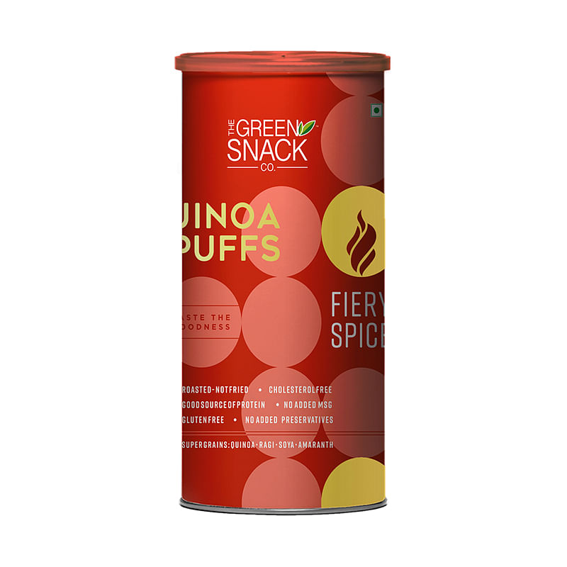

The Green Snack Co Quinoa Puffs Fiery Spice - 90g