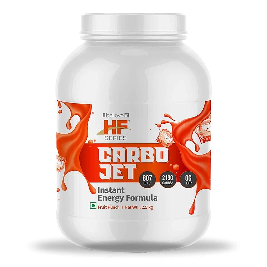 

HF Series Carbojet Intra, Post Workout Carb Powder | Increase Energy, Build Muscle, Recovery, Hydration (Gluten Free) Flavour-Fruit punch,2.5Kg