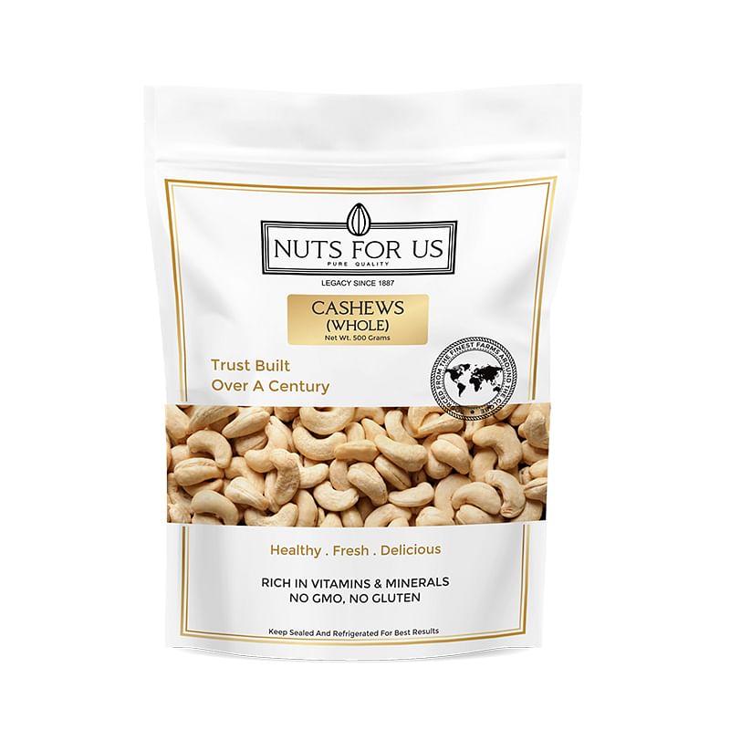 

Nuts for us Cashew (Whole) - 500g