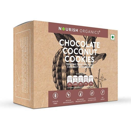 

Nourish Organics Chocolate Coconut Cookies (Pack of 5x2) - Wheat-free