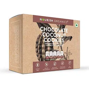 Nourish Organics Chocolate Coconut Cookies (Pack of 5x2) - Wheat-free