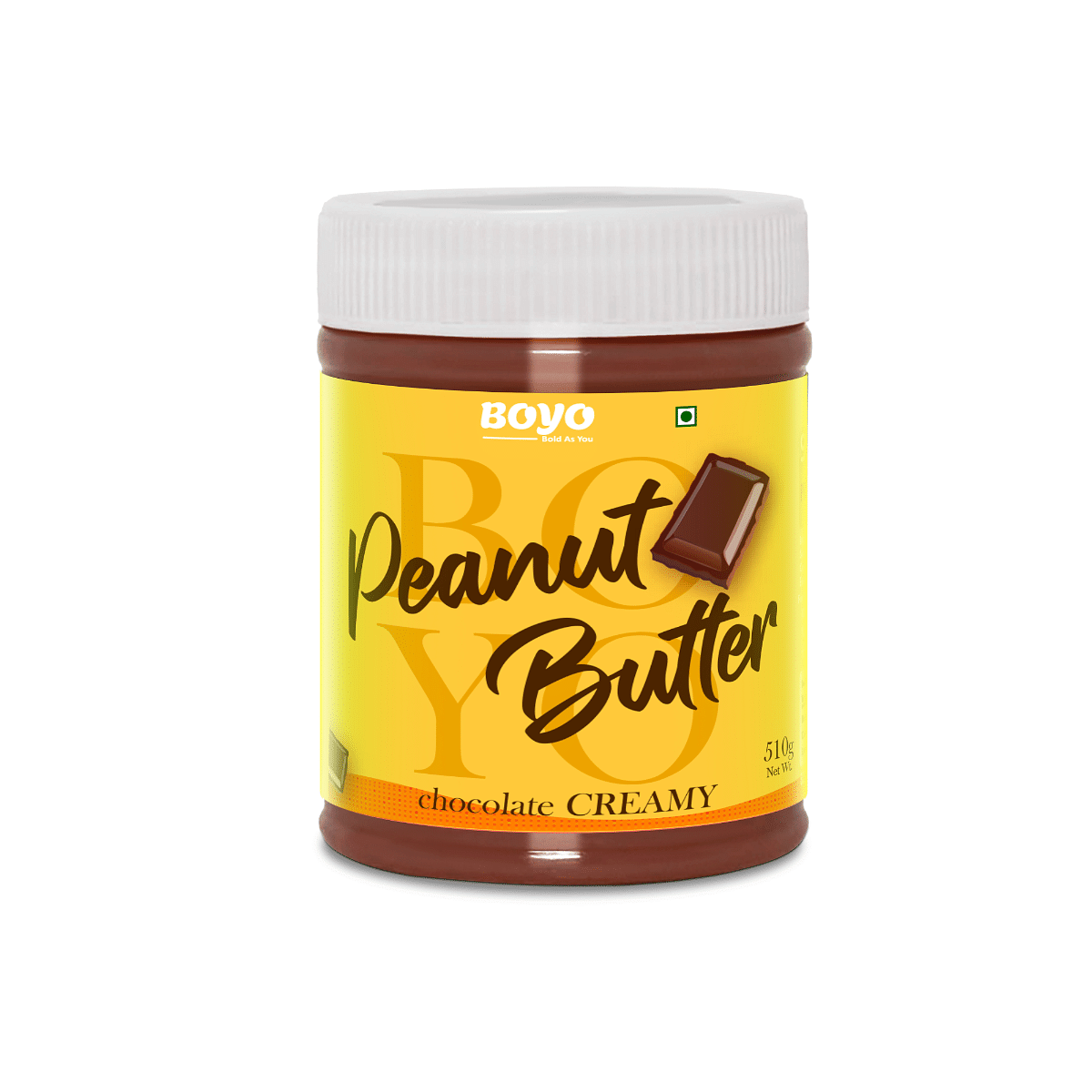 

BOYO Peanut Butter Chocolate Creamy- 510g, Gluten Free, Non GMO - (Pack of 1)