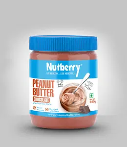 Nutberry Peanut Butter Chocolate Creamy | 510gm |125g Protein   |Cholesterol Free, Gluten Free | No Hydrogenated Oil | Zero Trans-Fat 
