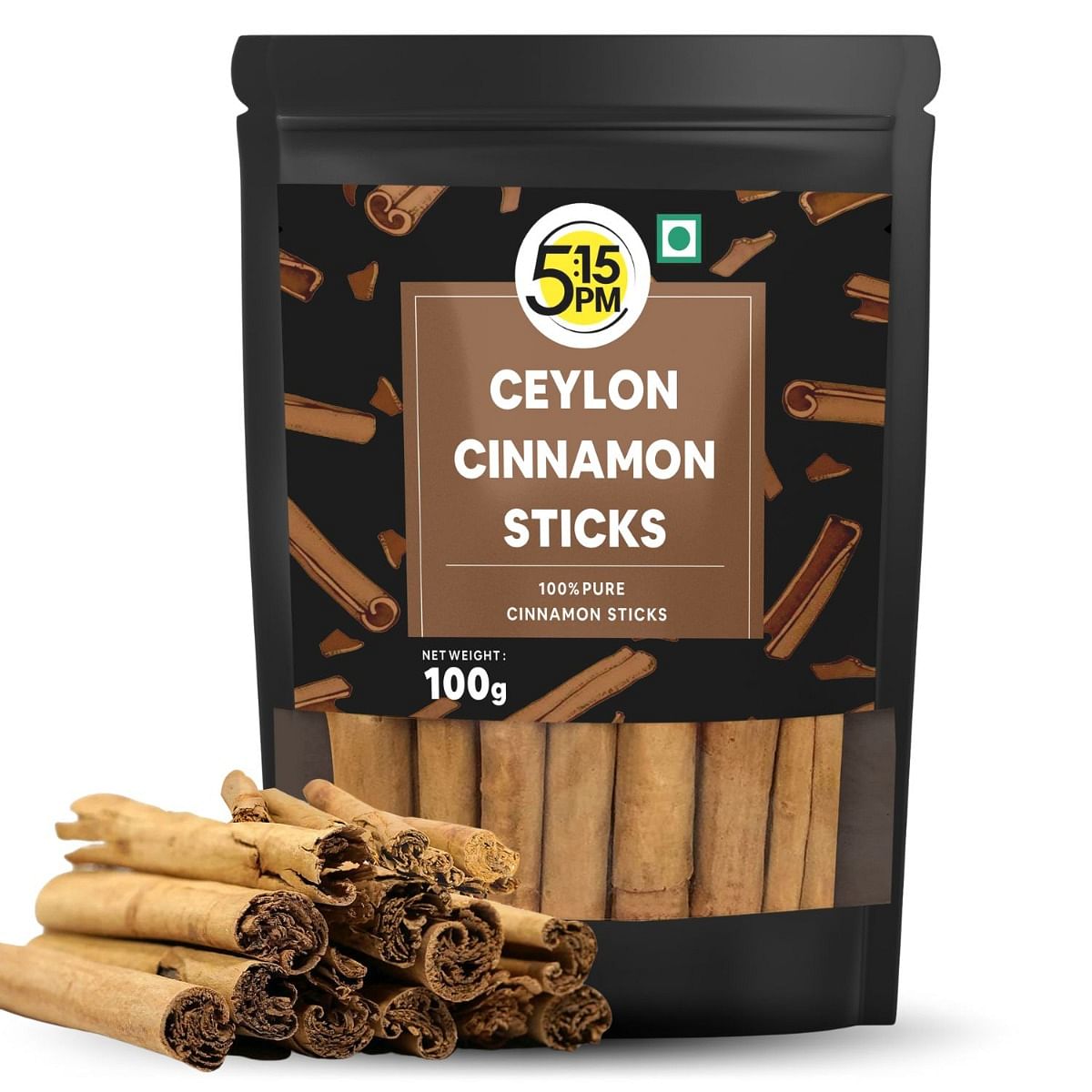 

5:15PM Ceylon Cinnamon Sticks| SriLankan Dalchini Sticks |World’s Finest Ceylon Cinnamon Quills - Genuine Source Certification -100gm