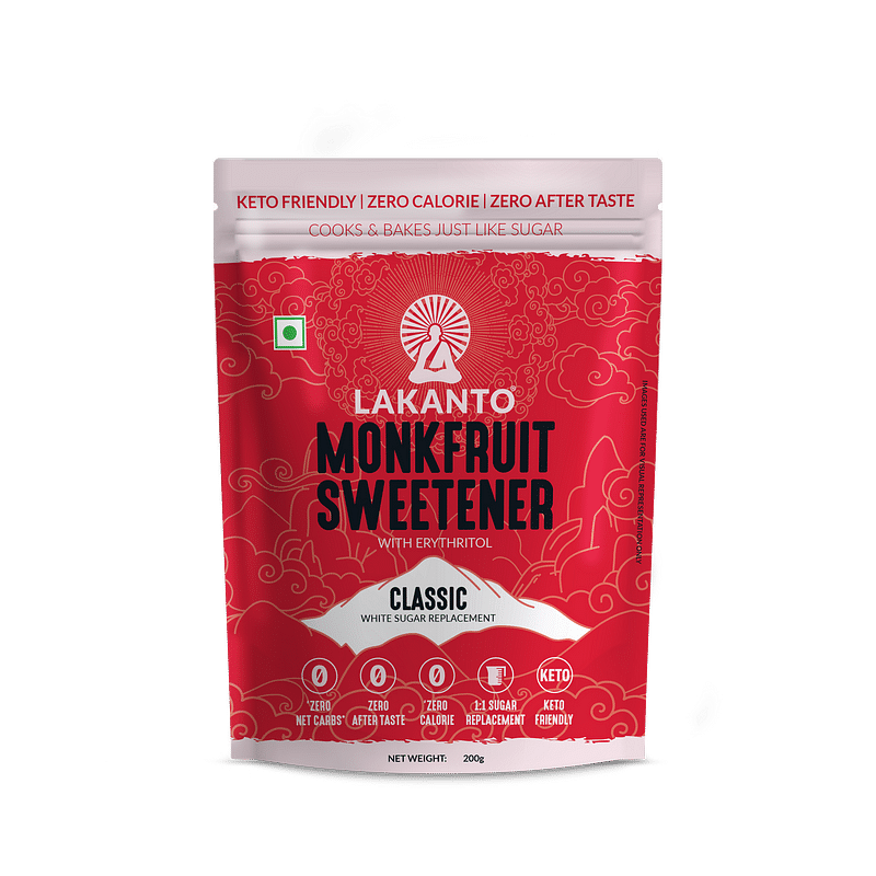 

Lakanto Classic Japanese's Monkfruit Sweetener, 200gm|1:1 White Sugar Replacement, Zero Calories & Carbs, keto & Diabetic Friendly|Low Glycemic Nat...