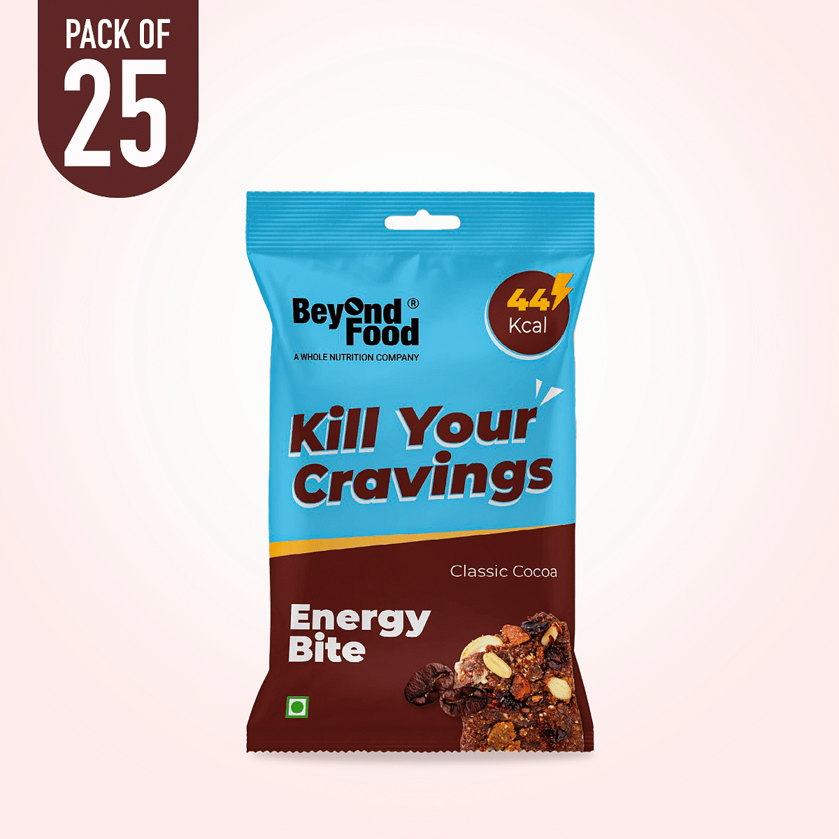 

Beyond Food Energy Bites - Classic Cocoa | Pack Of 25 | 25x10G