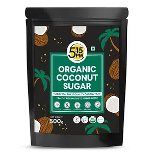 5:15PM Organic Coconut Sugar| Unrefined Sugar| Natural Sweetener |Gluten Free| 100% Pure & Healthy Sugar Alternative– 500g