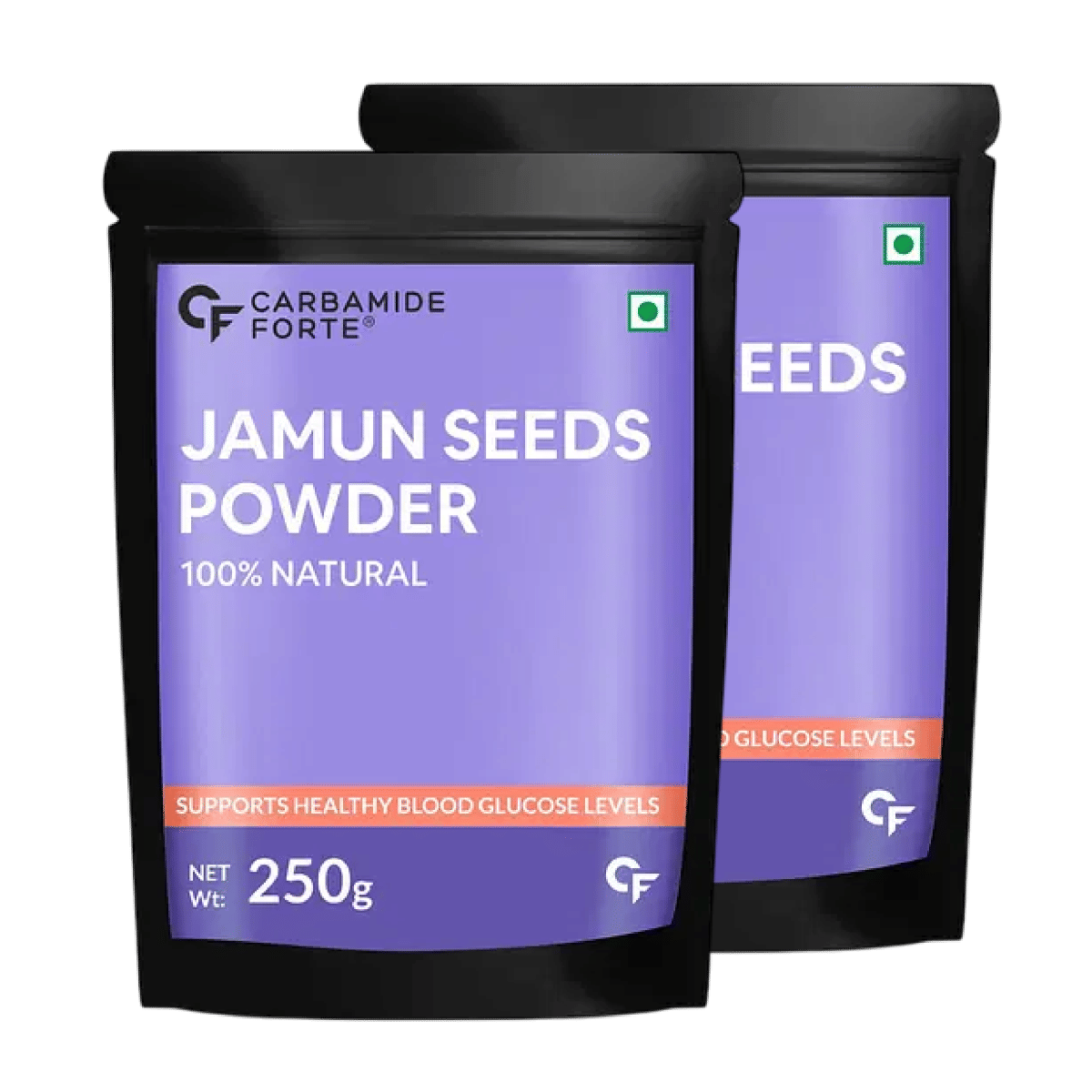 

Carbamide Forte Jamun Seeds Powder for Healthy Blood Sugar Levels & Detoxification | 100% Natural Jamun Powder with No Added Preservatives - 250g P...