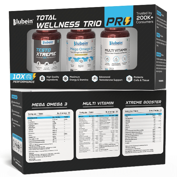 blubein Blubein’s Total Wellness Trio PRO | 1250 Mega Omega 3 Enteric Coated Fish Oil 60N | KSM-66 Ashwagandha 60N | Multivitamin with 37 Vital Ingredients 60N-picture-11