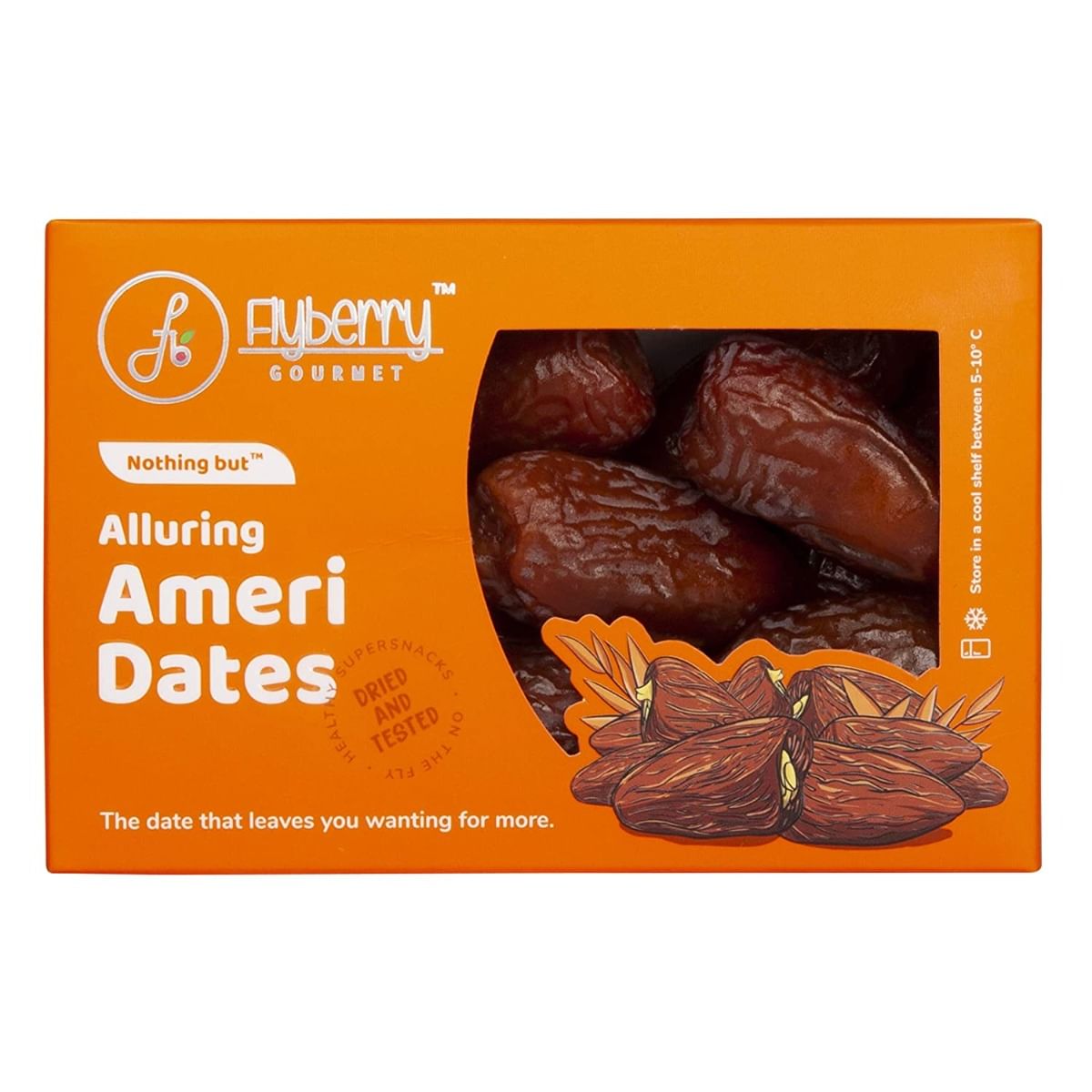 

Flyberry Gourmet Ameri Dates (Khajoor/Khajur) 1kg | 100% Natural | Rich in Calcium, Iron and Potassium | Instant Energy