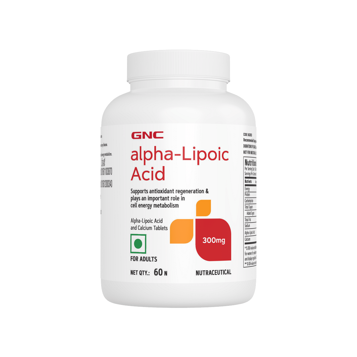 

GNC Alpha-Lipoic Acid 300mg | Strong Antioxidant Support | Boosts Energy Levels | Maintains Healthy Blood Sugar Levels | Prevents Signs Of Aging | ...