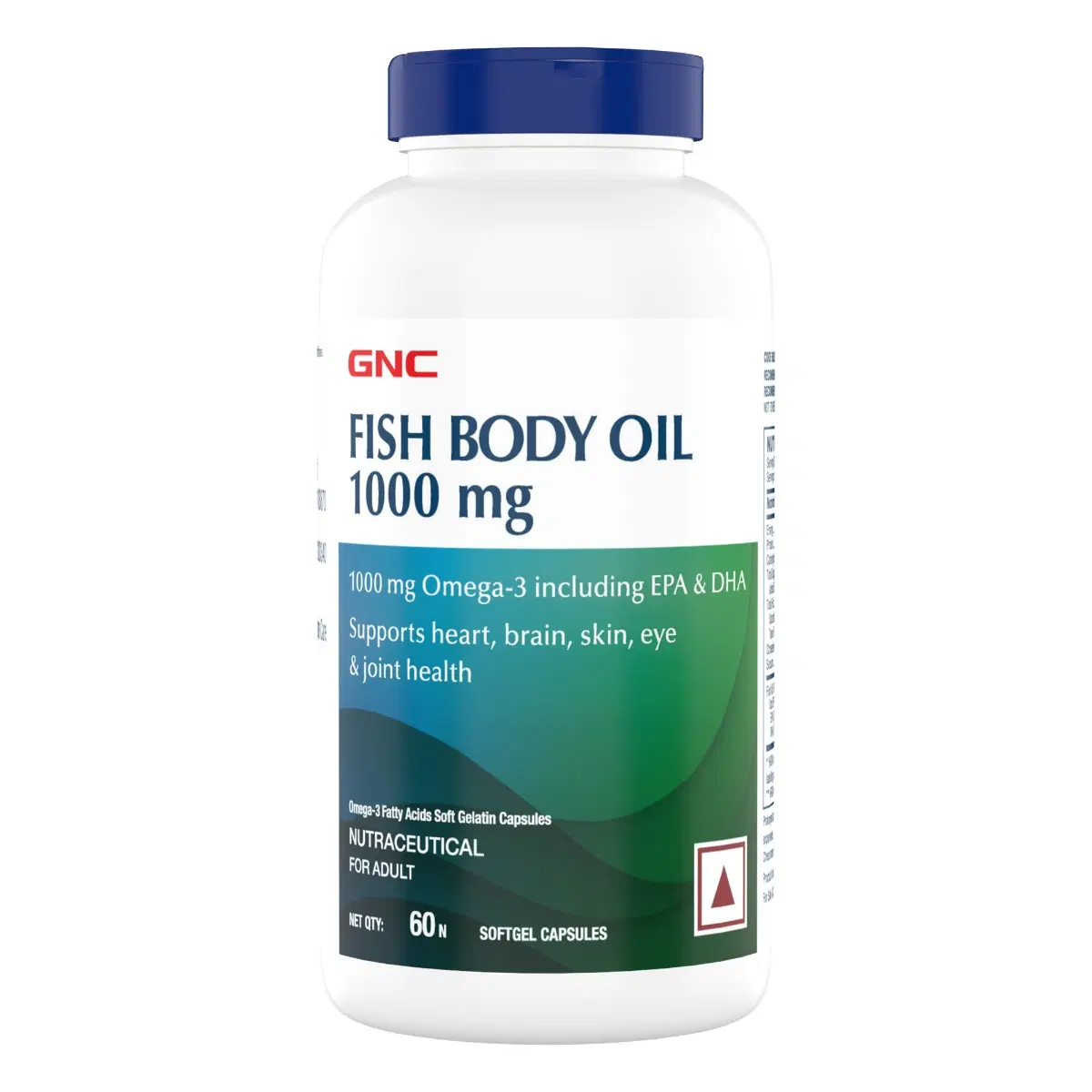 GNC Fish Body Oil for Men & Women 1000mg Omega3s with EPA & DHA Promotes Joint Health