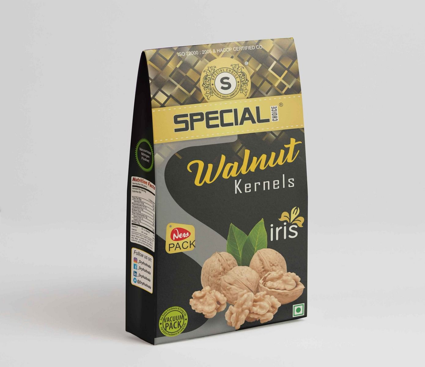 Special Choice Walnut Kernels Iris Vacuum Pack 250g x 3