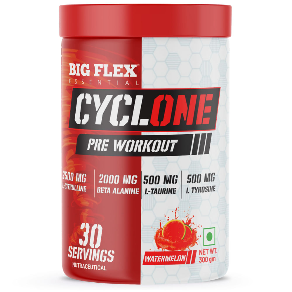 

Bigflex Essential Cyclone Pre-workout (Watermelon) 300gm