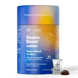 Setu Desire: Boost Gummies | Desire Blend for Men with KSM-66, Ashwagandha, L-Arginine, and L-Citrulline | Performance Booster For Men (30 Gummies)